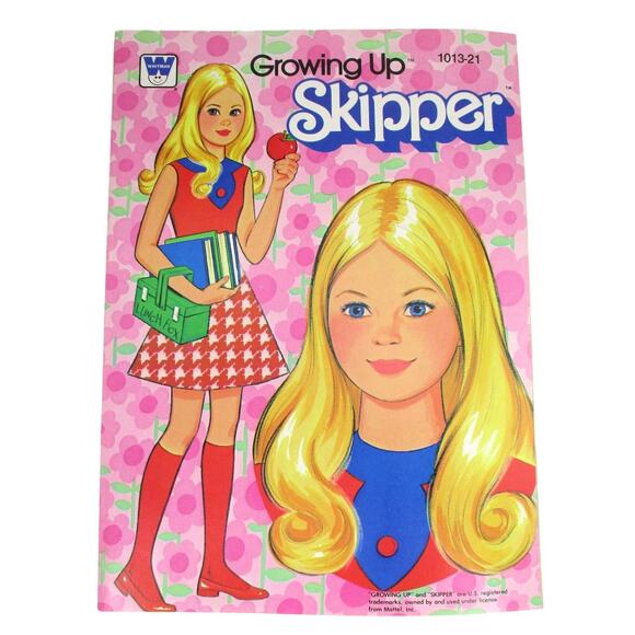 Mattel Growing Up Skipper Coloring Book w/ Paper Doll UNUSED 1978 Whitman NEW - Picture 1 of 8